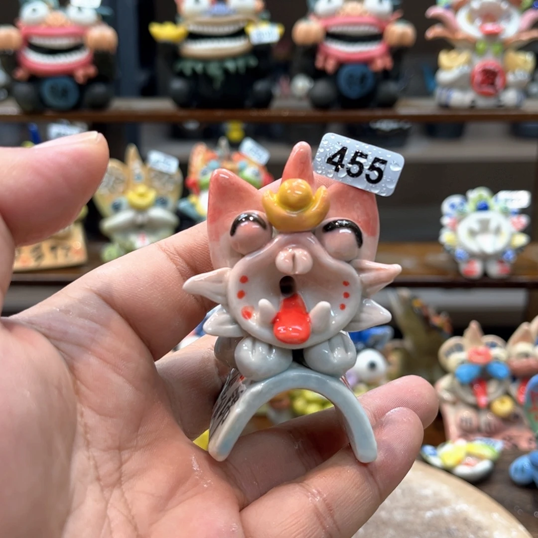 摆件直播间手工陶瓷摆件455