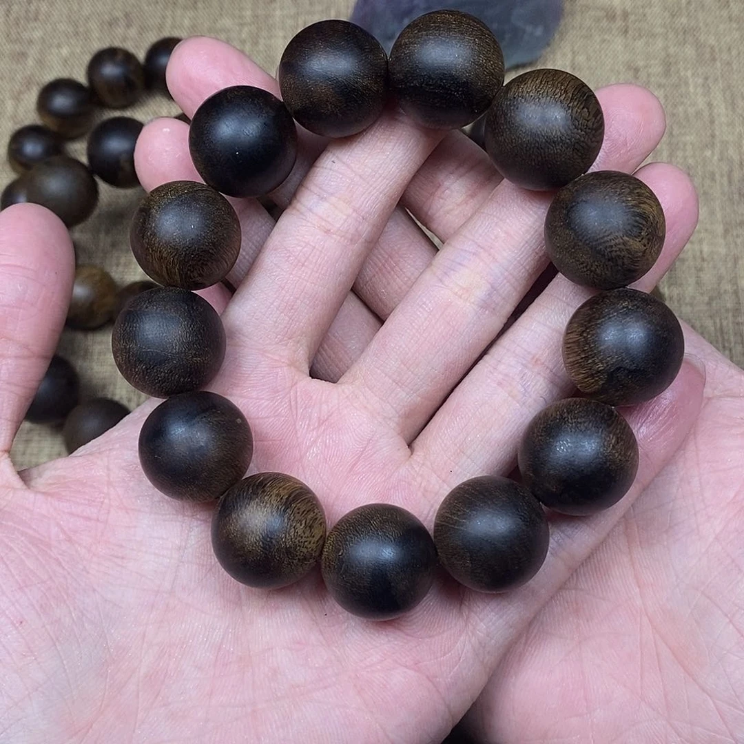 沉香手串越南芽庄白棋楠1.8高货