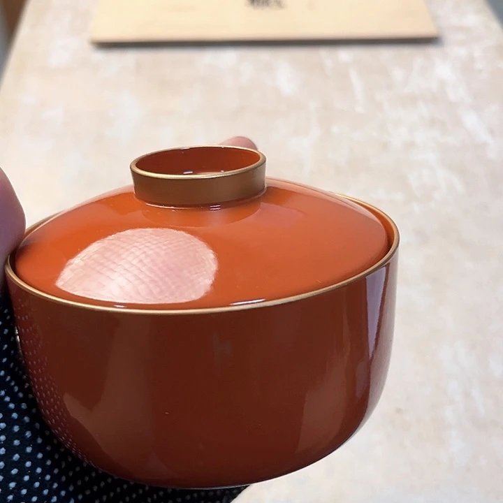 033.012大漆盖碗一只哈哈