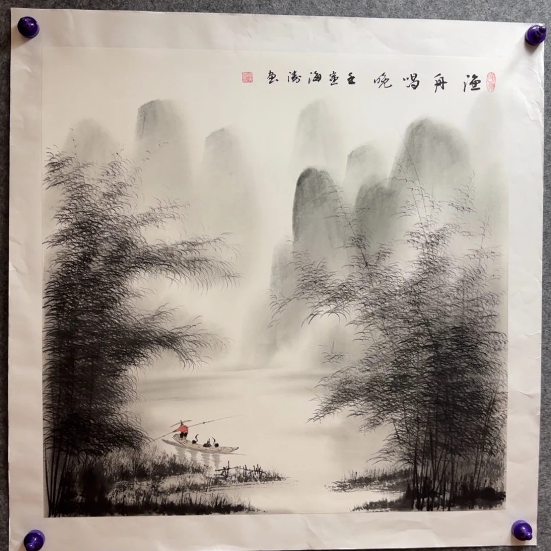 国画国画画家李海涛作品花鸟山水精品