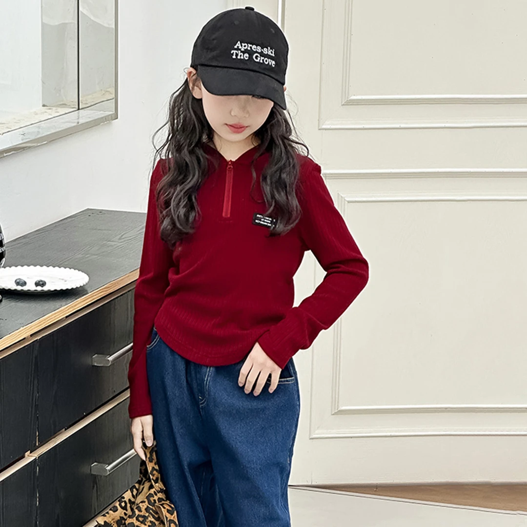 媛媛公主2025女童炸街潮服独特洋气时髦童针织上衣毛衫15317A330