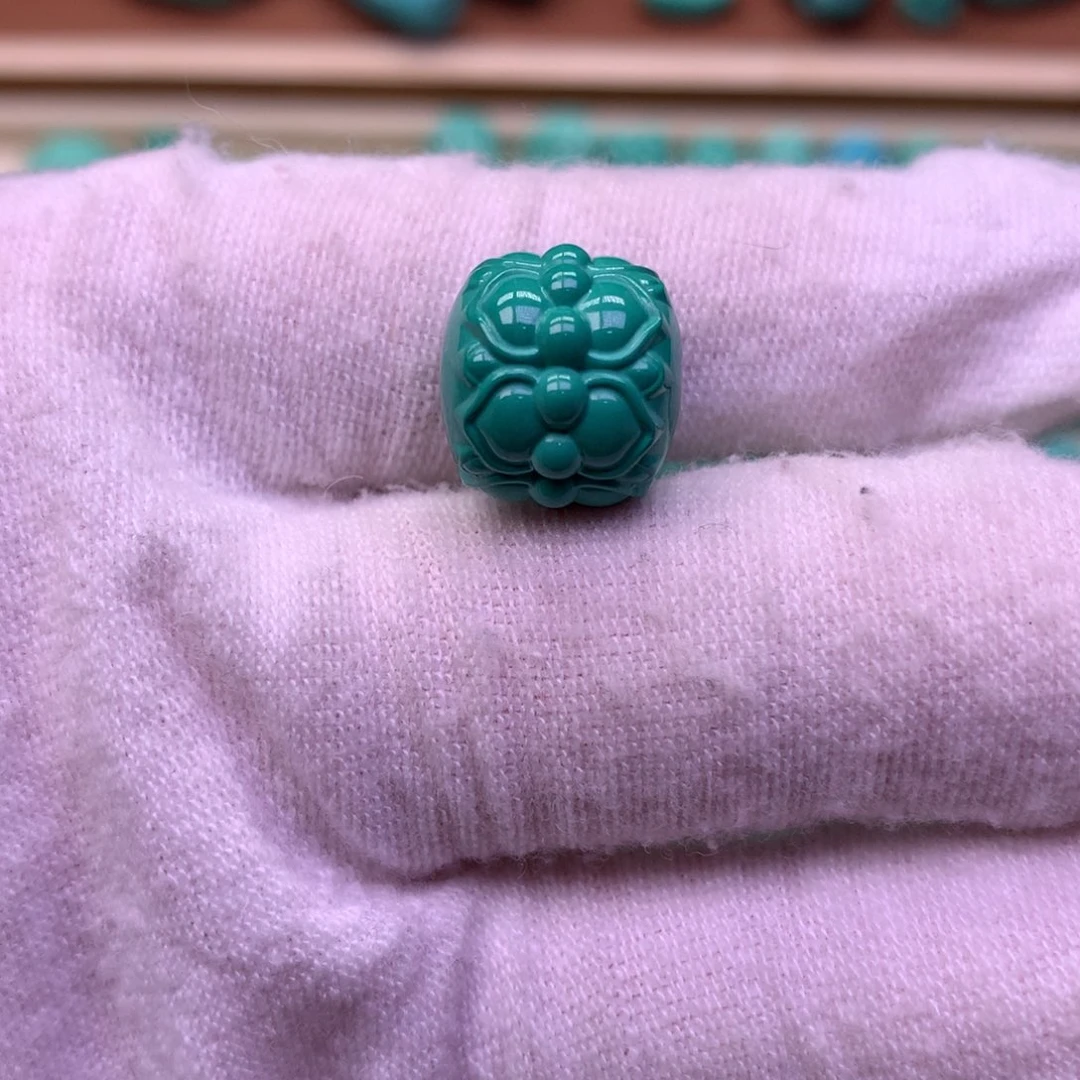 原生态散珠配珠并蒂莲花卡12.8