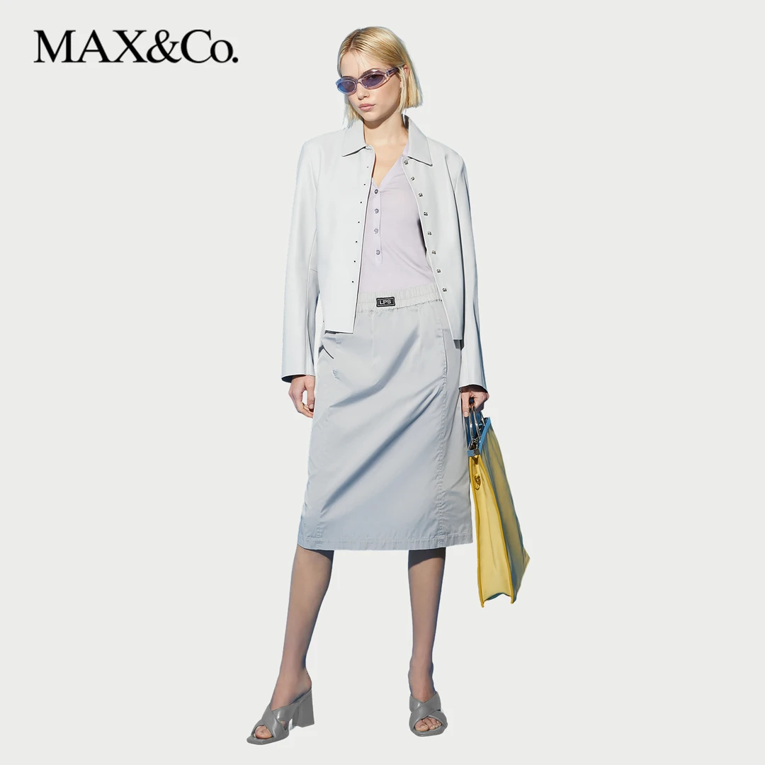 【季末惠享】MAX&Co.2025春夏S联名塔夫绸半身裙8101015202