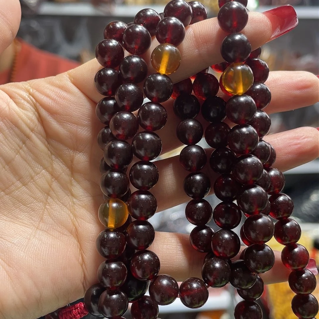 琥珀手链未镶嵌琥珀蜜蜡09