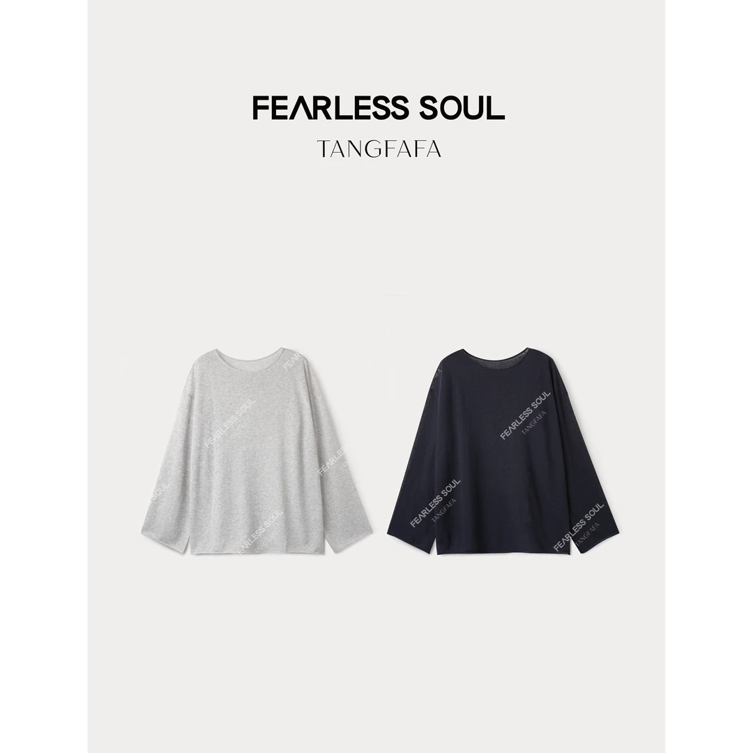 TFF X FS 16针极简慵懒风亚麻长袖针织上衣女 825FM451 -