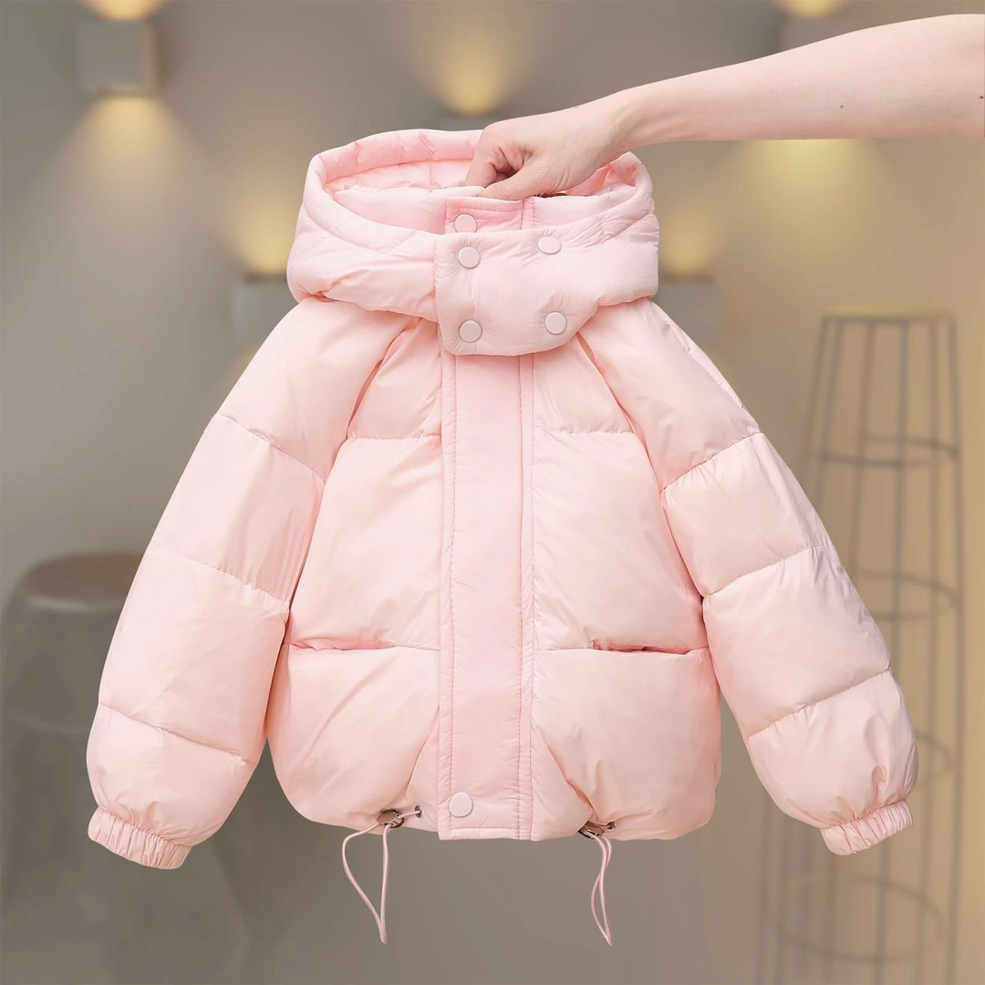 安可拉红2025秋冬新款儿童绒服羽服男女童中小大童童装洋气外套潮