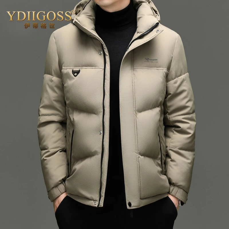 YDIIGOSS棉服男士冬季2026新款加厚保暖防寒棉袄商务休闲棉衣外套