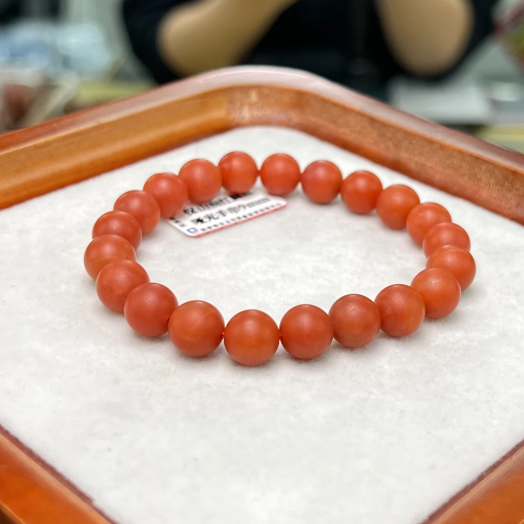 诚信经营支持年退换 保山南红杨家山手串9mm 多样性发一