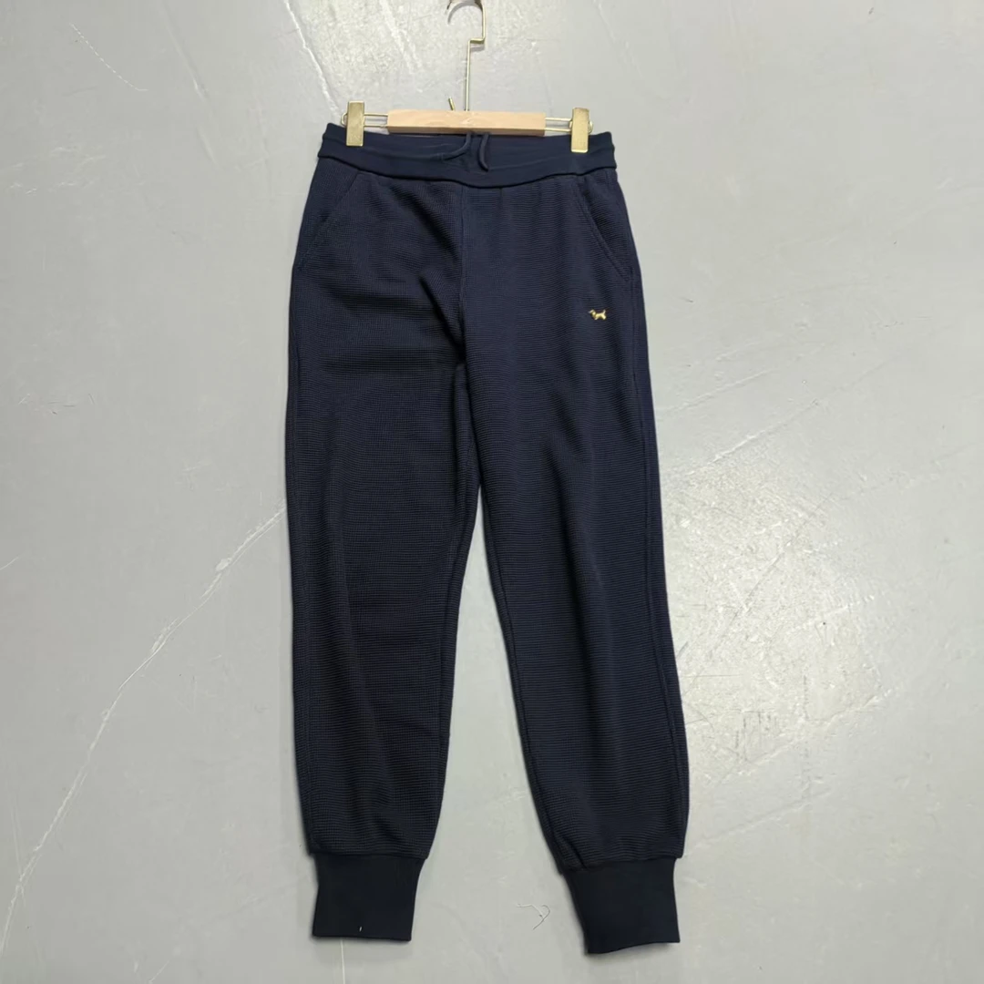 【南油玲姐】宝蓝色华夫格 小狗款卫裤WK516