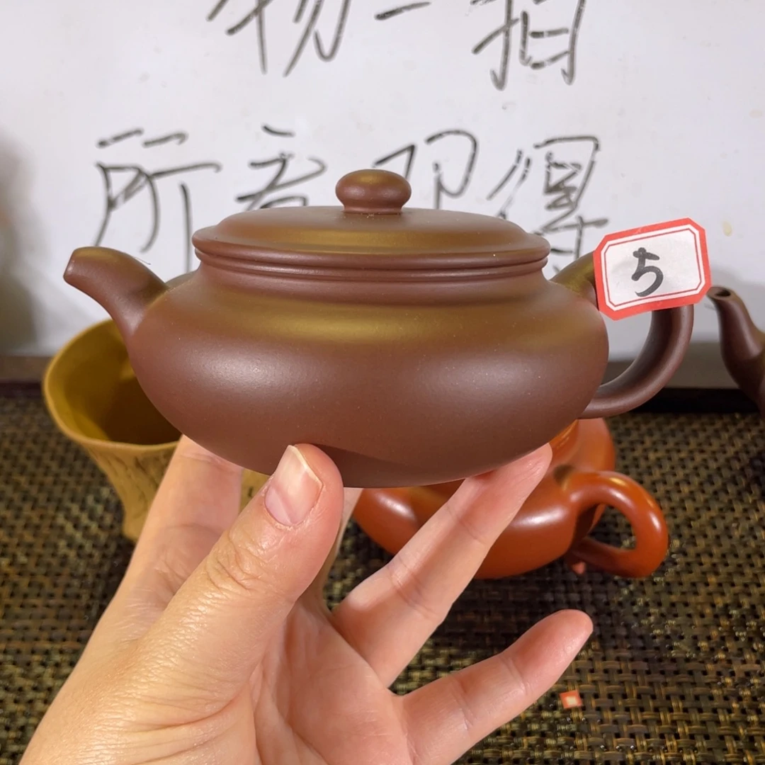 紫砂茶壶扁腹全手