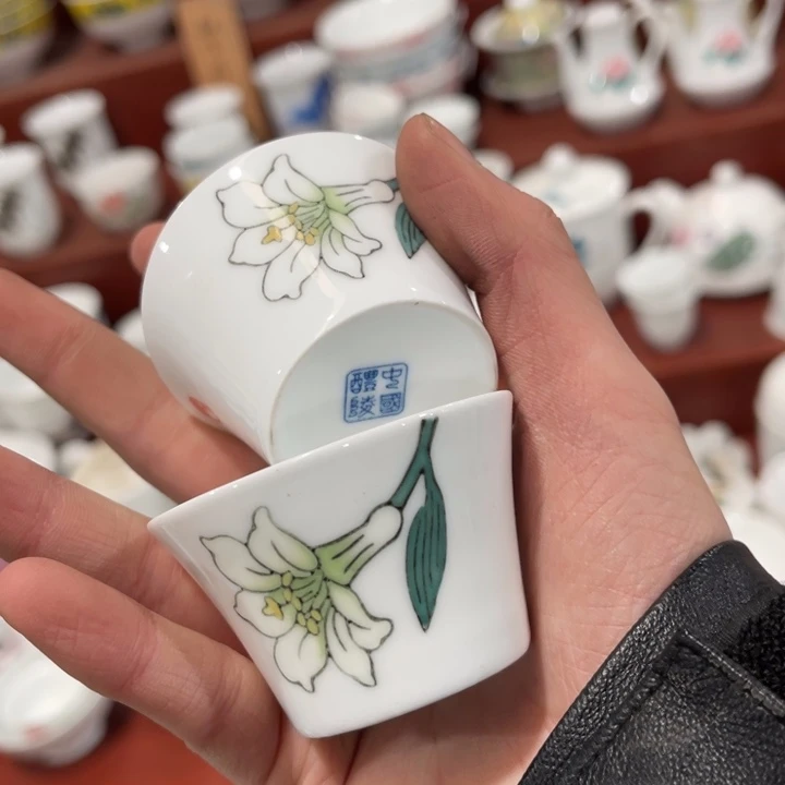 醴陵高温瓷釉下手绘30毫升