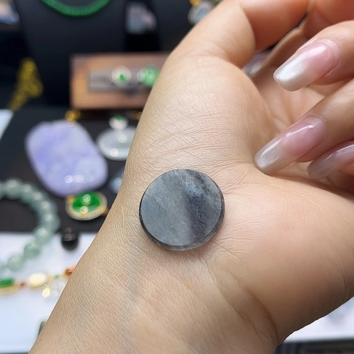 翡翠未镶嵌颈饰翡翠无事牌