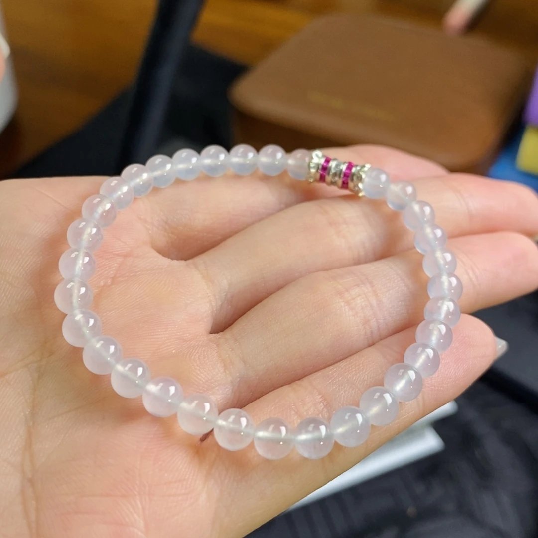 翡翠未镶嵌手串高冰珠珠