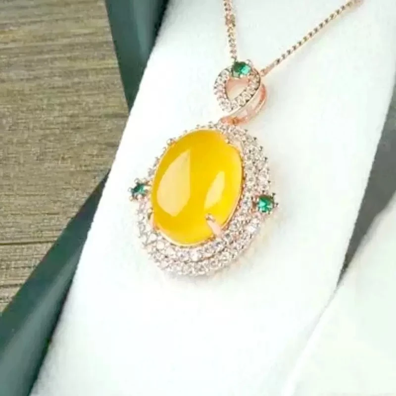 【刘总重补】四件套皇集参项链+戒指+两个耳环套装lj