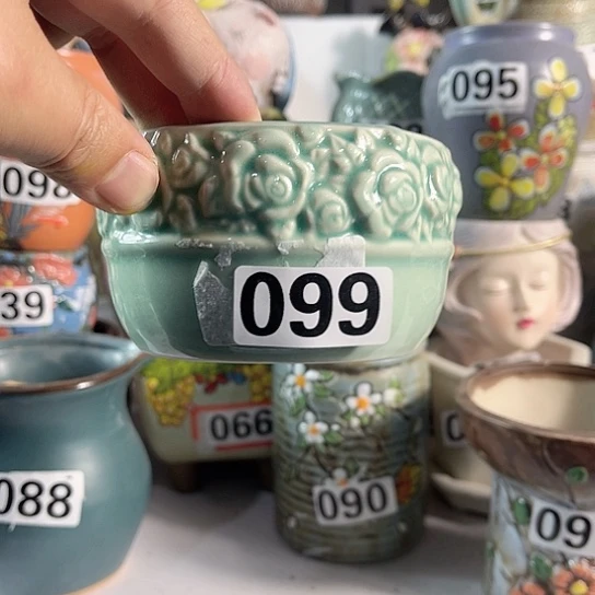 红陶多肉植物花盆