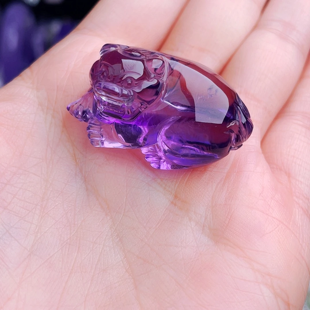 颈饰未镶嵌紫晶天然保真