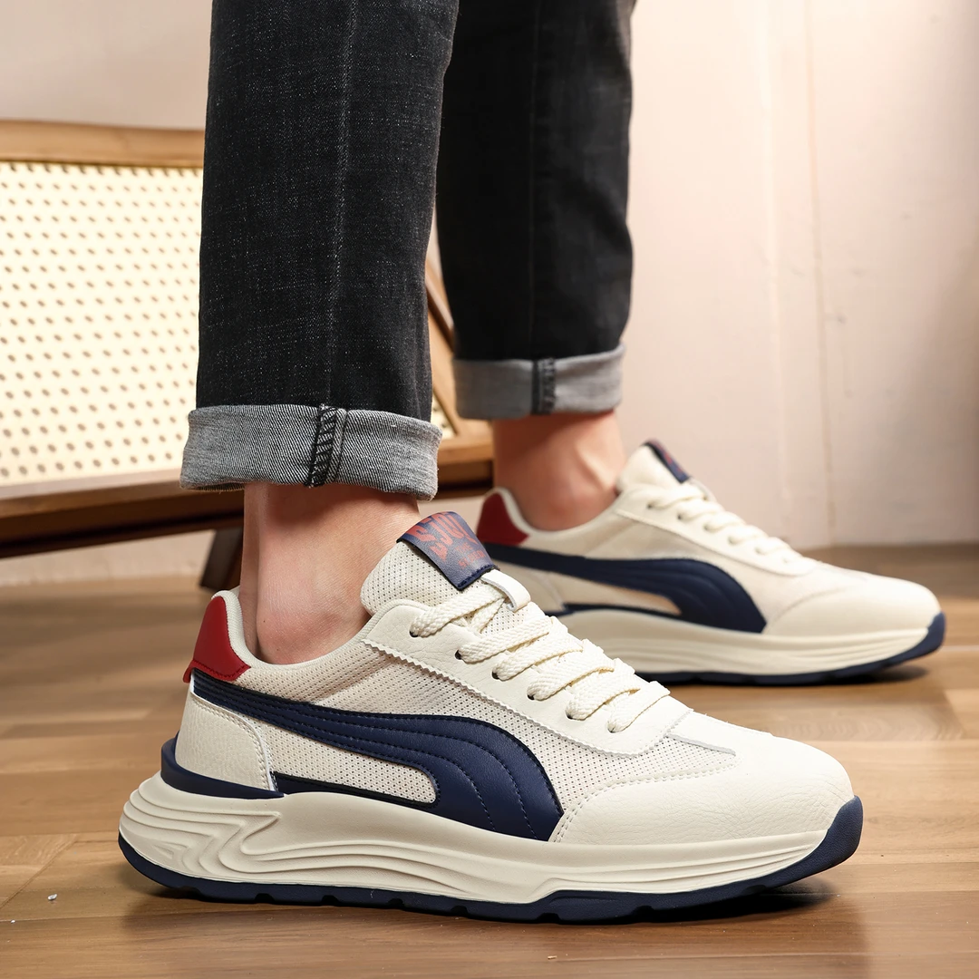 夏季网面 透气轻便 软底高弹 阿甘款休闲时尚潮鞋运动休闲男鞋