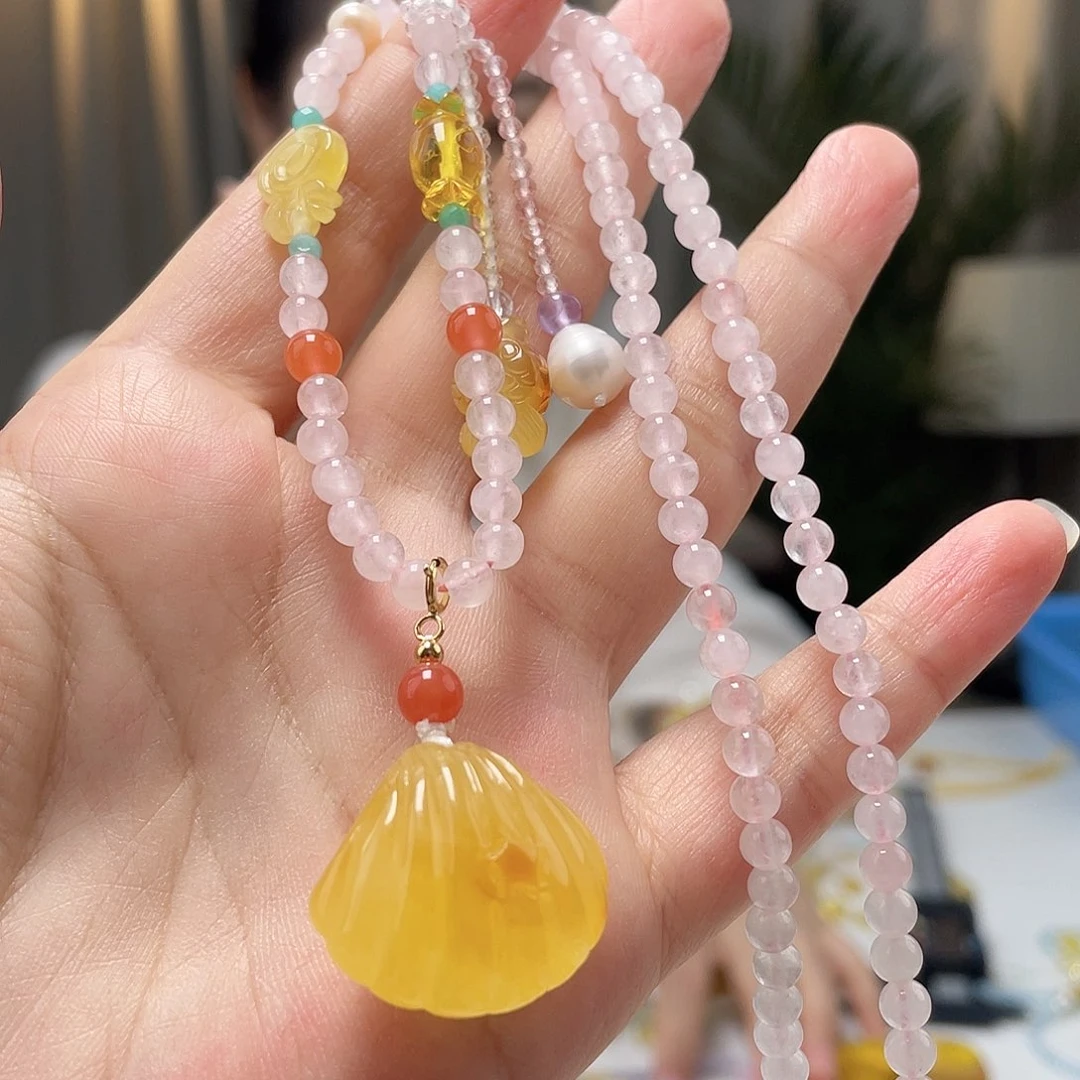 未镶嵌琥珀裸石蜜蜡吊坠