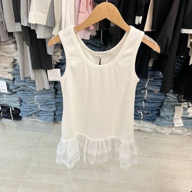 程程推荐【精灵】2025年春季新款蕾丝边舒适百搭背心吊带