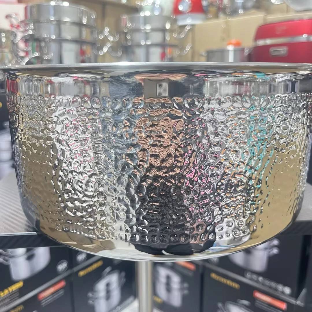 高颜值锤纹28CM*13.5深汤锅胚