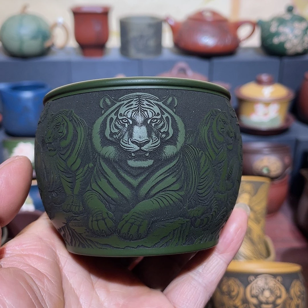 原矿紫砂手工主人杯