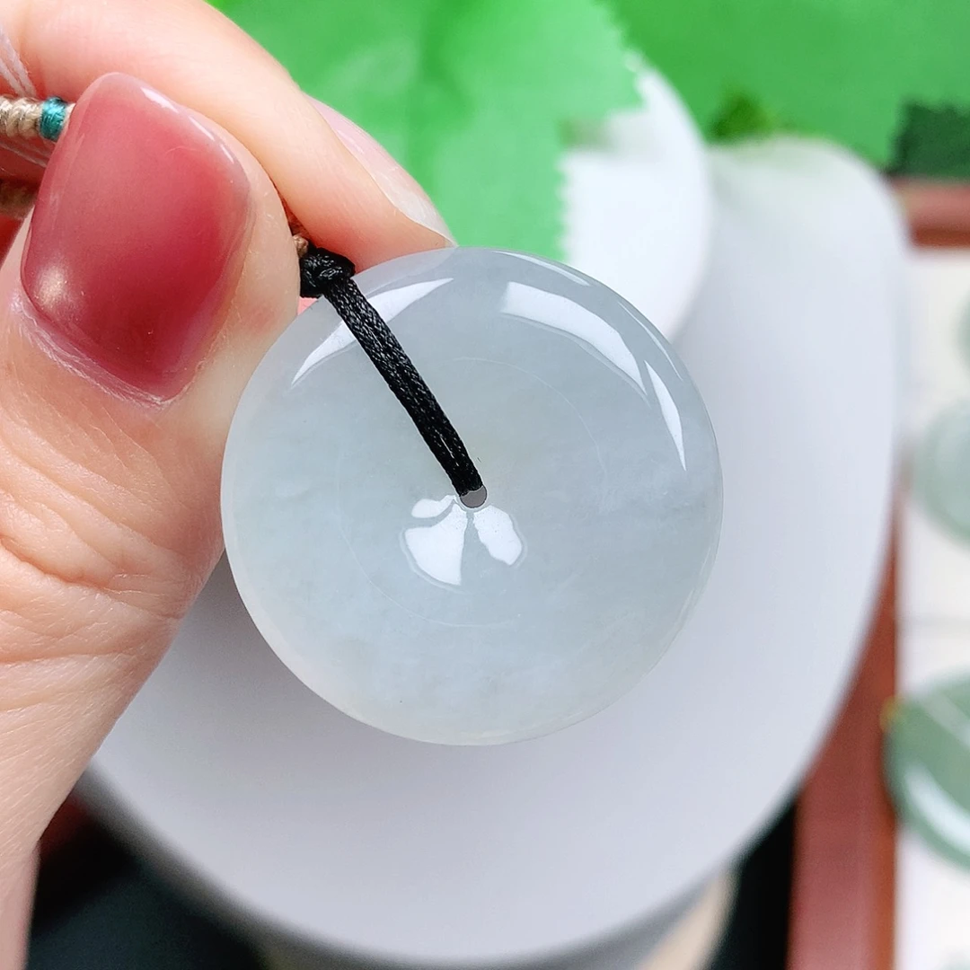 翡翠未镶嵌颈饰平安28-5.8