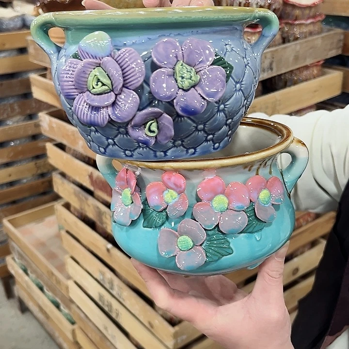 陶瓷陶瓷多肉植物花盆