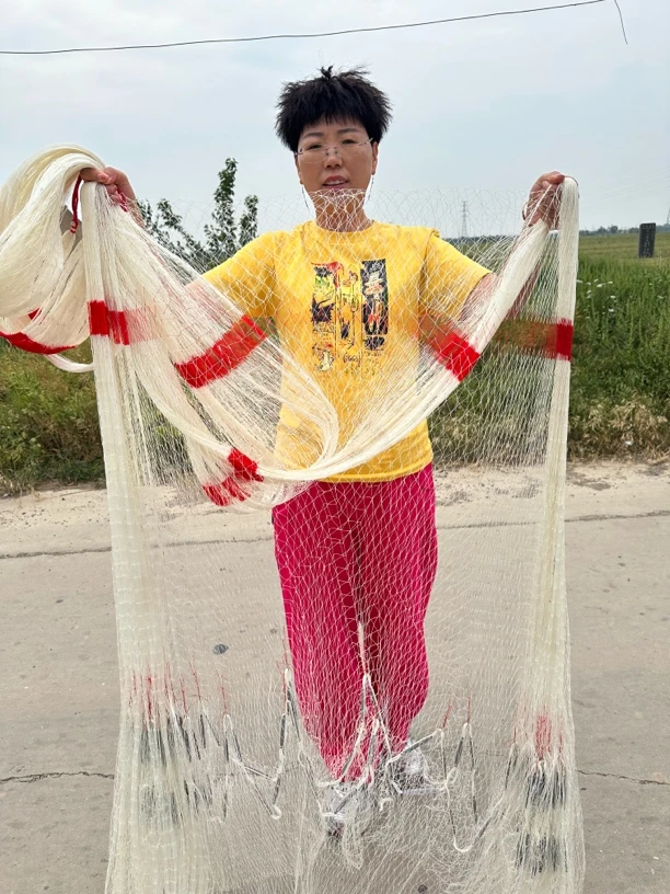 机织大力马2指4米半全网9斤直径7米铅坠子手工加生拼接铅坠子