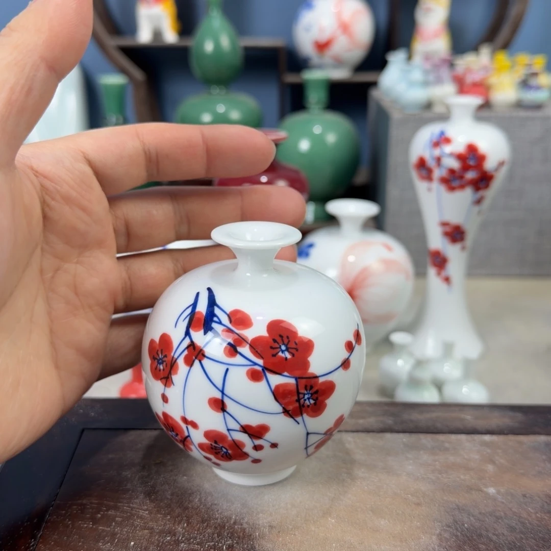 陶瓷手工小花器摆件