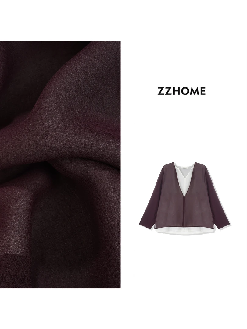 ZOZO HOME ｜递进时髦质感层次磨砂炎夏长衫q171356p