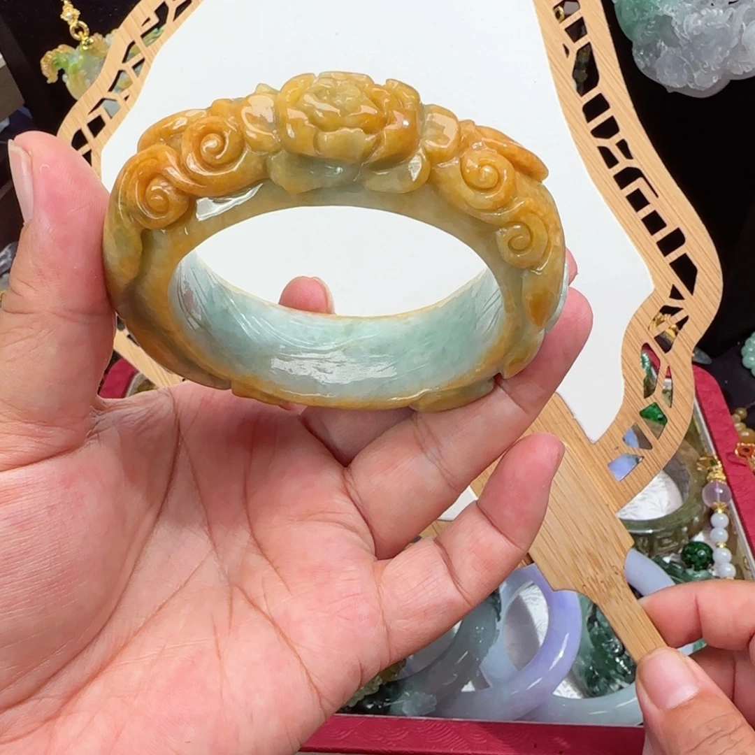 翡翠未镶嵌颈饰仿古56 57