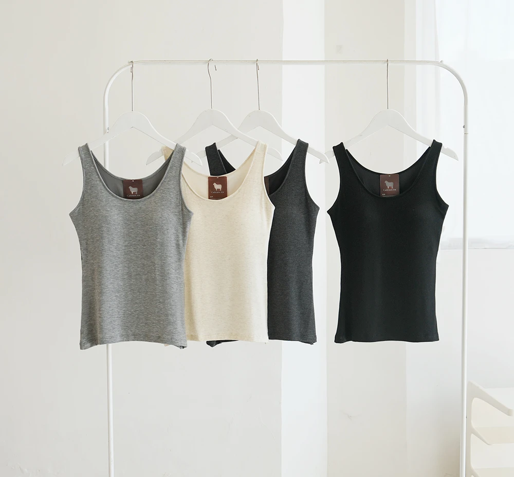 【吴姐定制】11288秋冬羊绒通勤加厚保暖背心