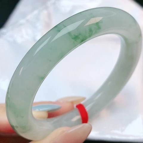 未镶嵌手镯翡翠54圆条880686