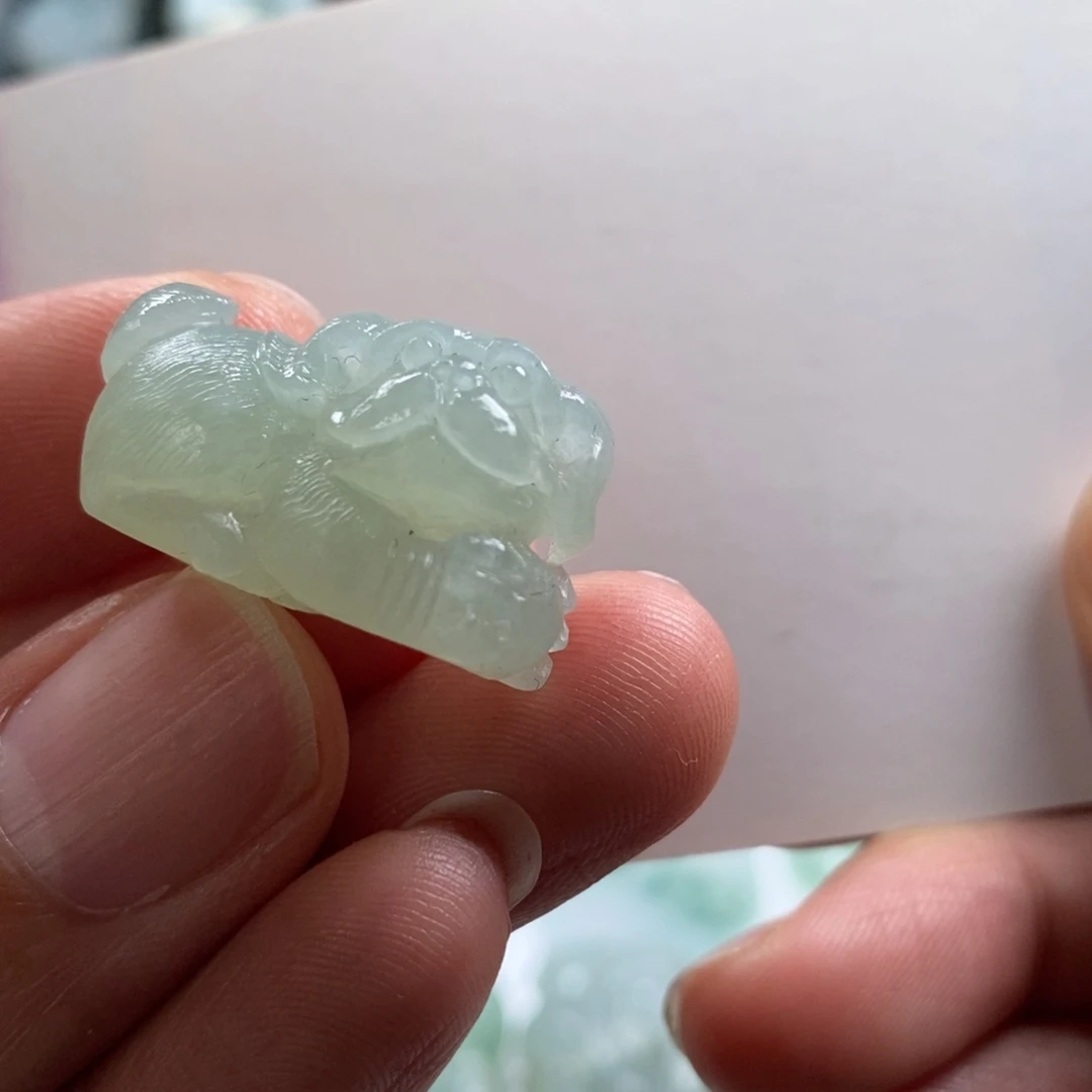 定制翡翠未镶嵌旺财