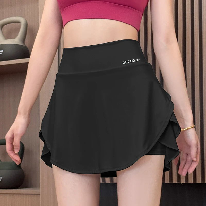 2025运动短裙女夏季高腰显瘦跑步健身半身裙25317