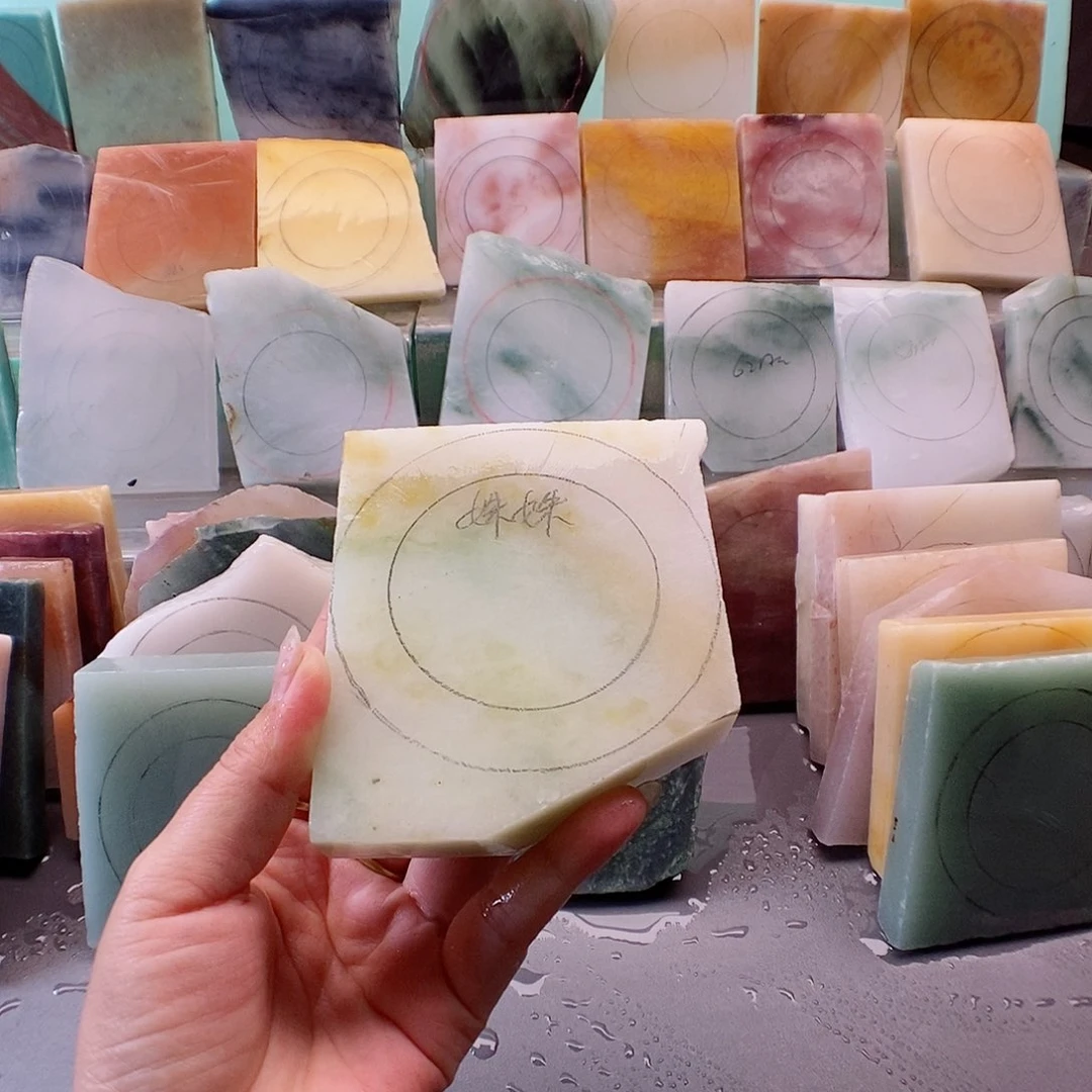 石英质玉（金丝玉）手镯未镶嵌姝***家手镯定制