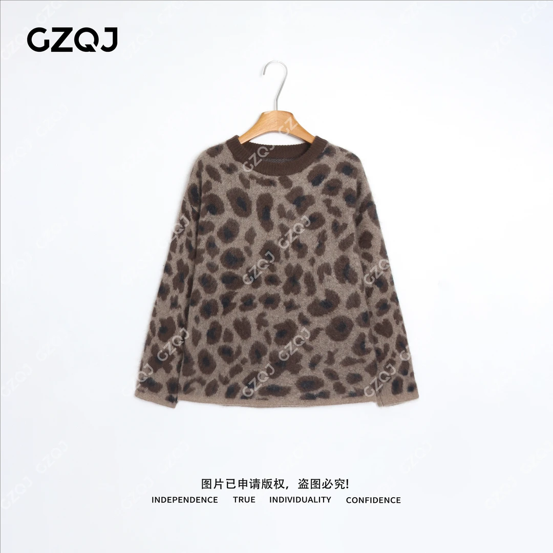 老琴私服【暖冬斑迹】绵羊毛山羊绒时尚圆领毛衣女冬季新款  61990