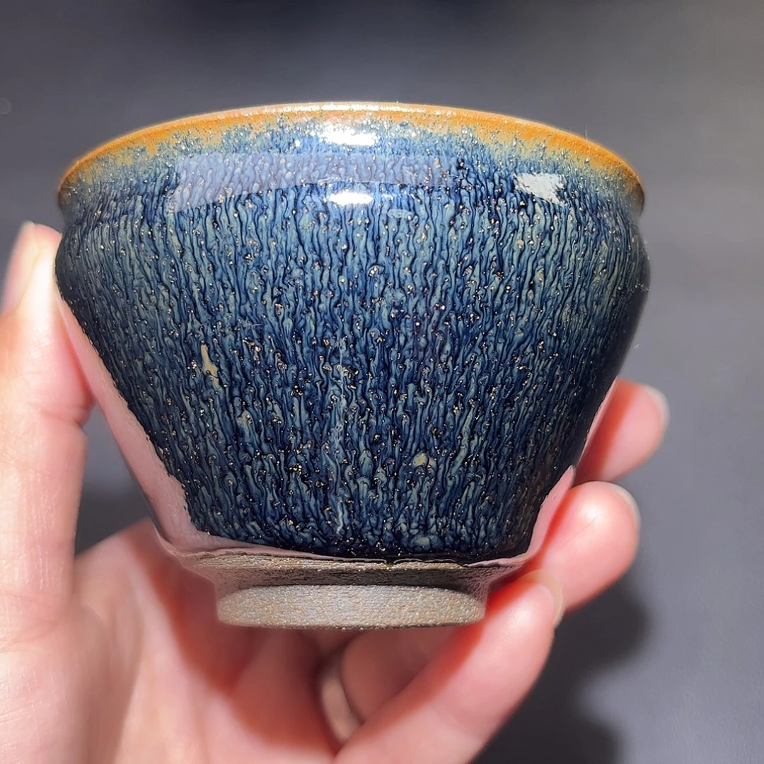 茶盏柴烧建盏主人杯060