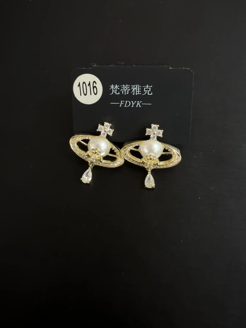 铜合金锆石耳饰 梵蒂时尚耳饰1016