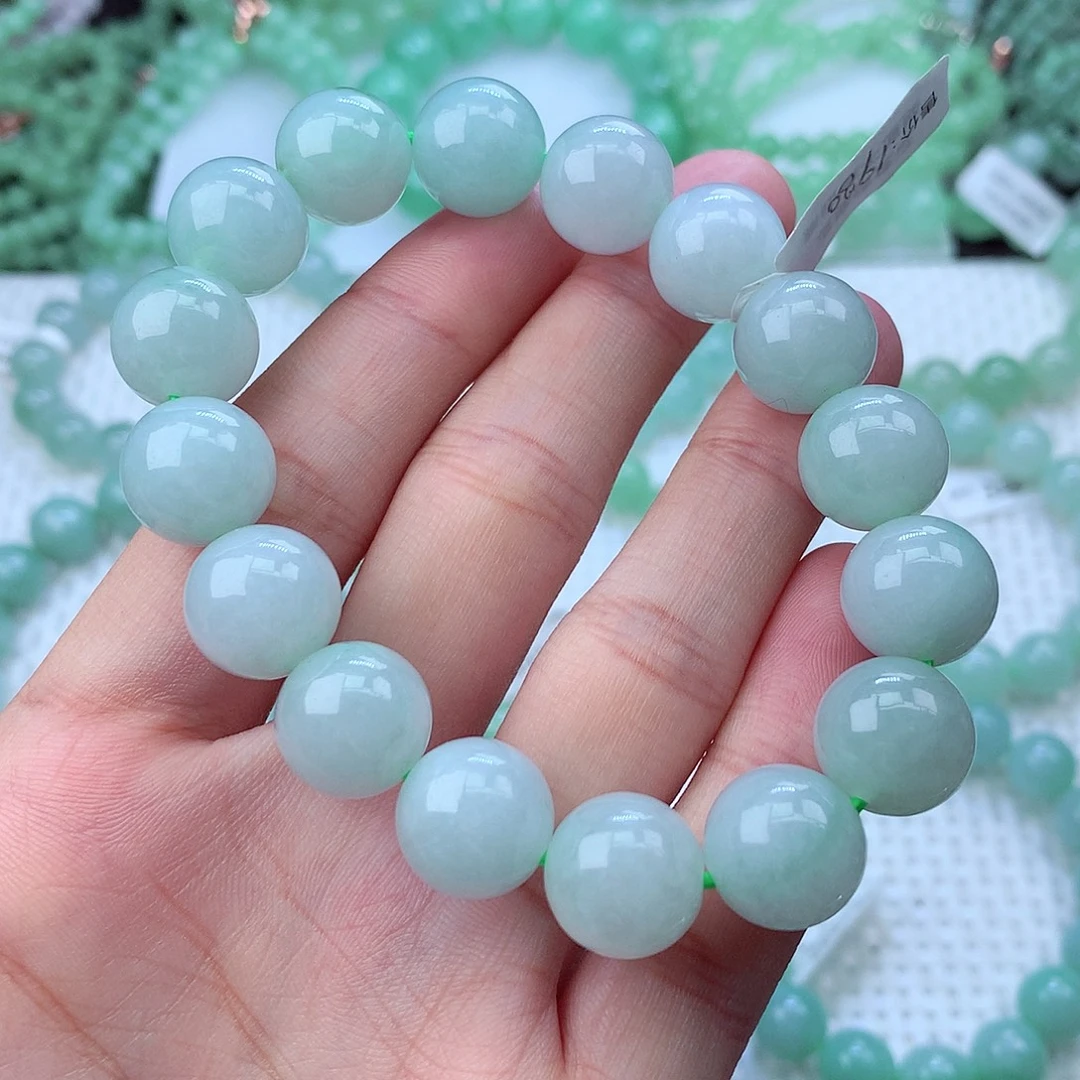 翡翠未镶嵌毛衣链卡13