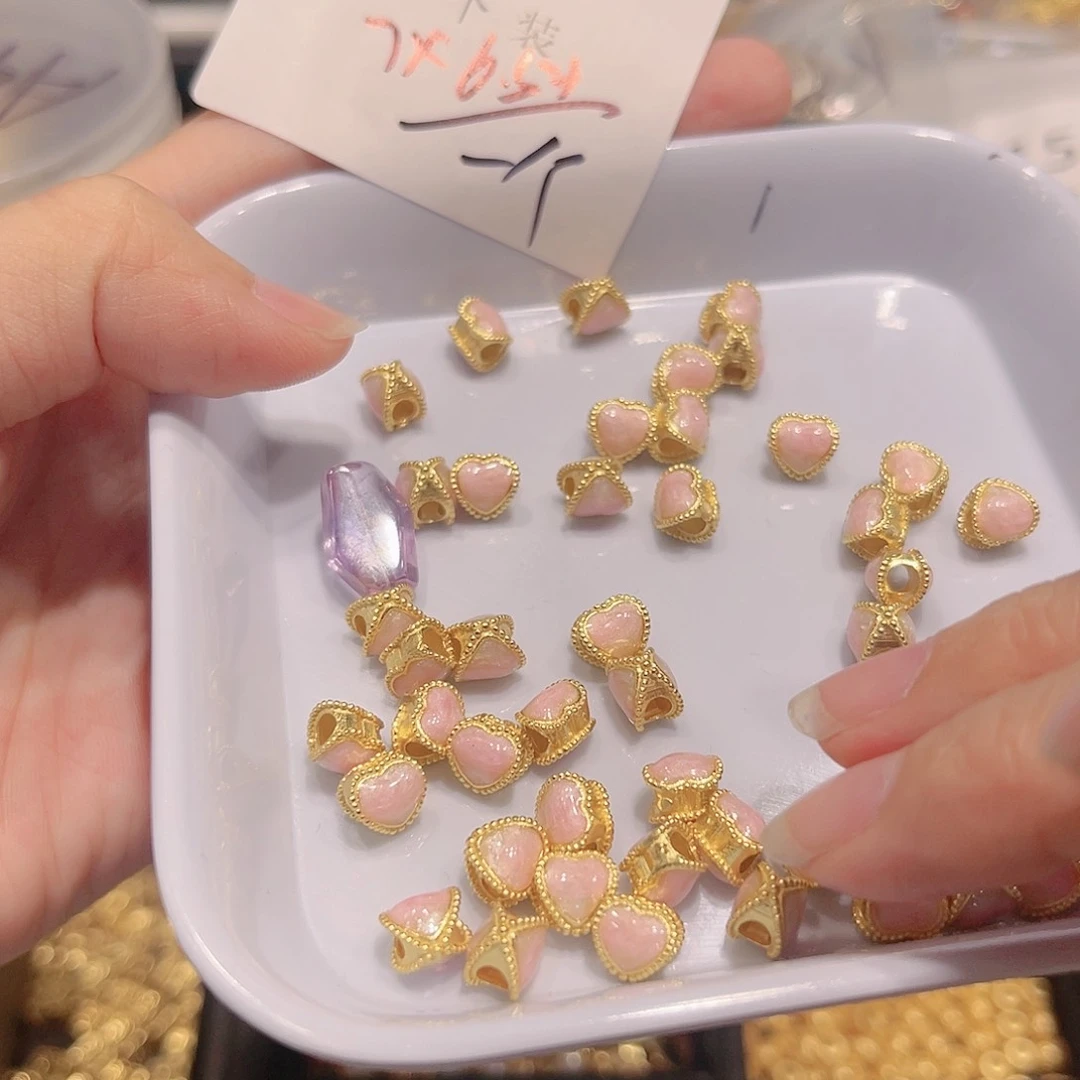 紫晶珠宝半成品银S925镀金镶嵌19