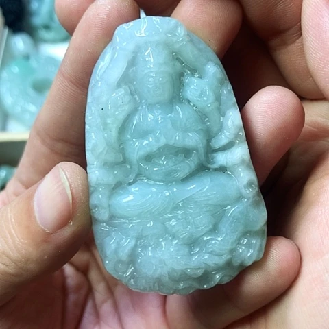 翡翠未镶嵌颈饰天然缅甸翡翠a货