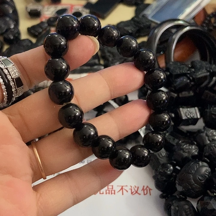 手链翡翠未镶嵌墨翠12