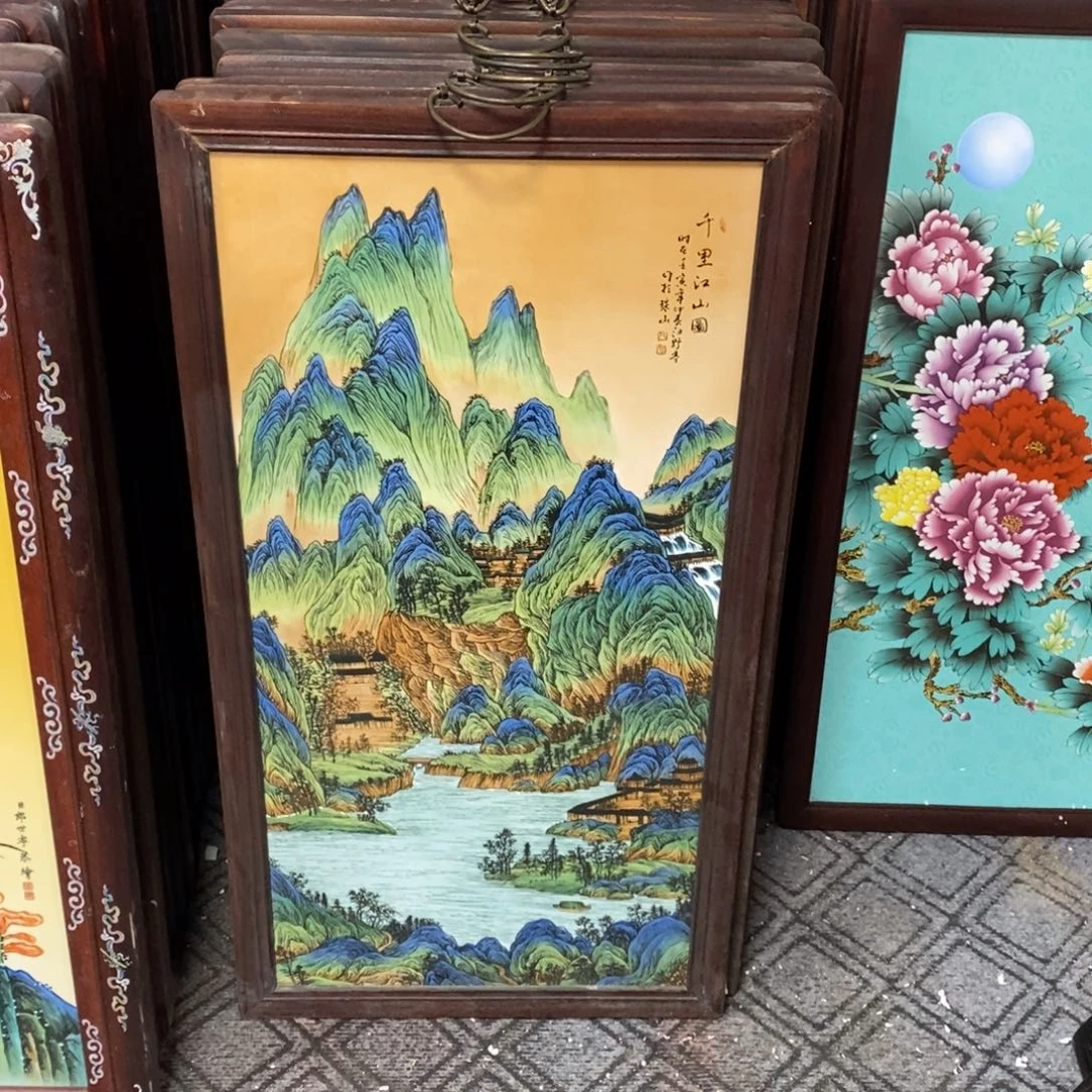 瓷片景德镇瓷板画柴窑烧制