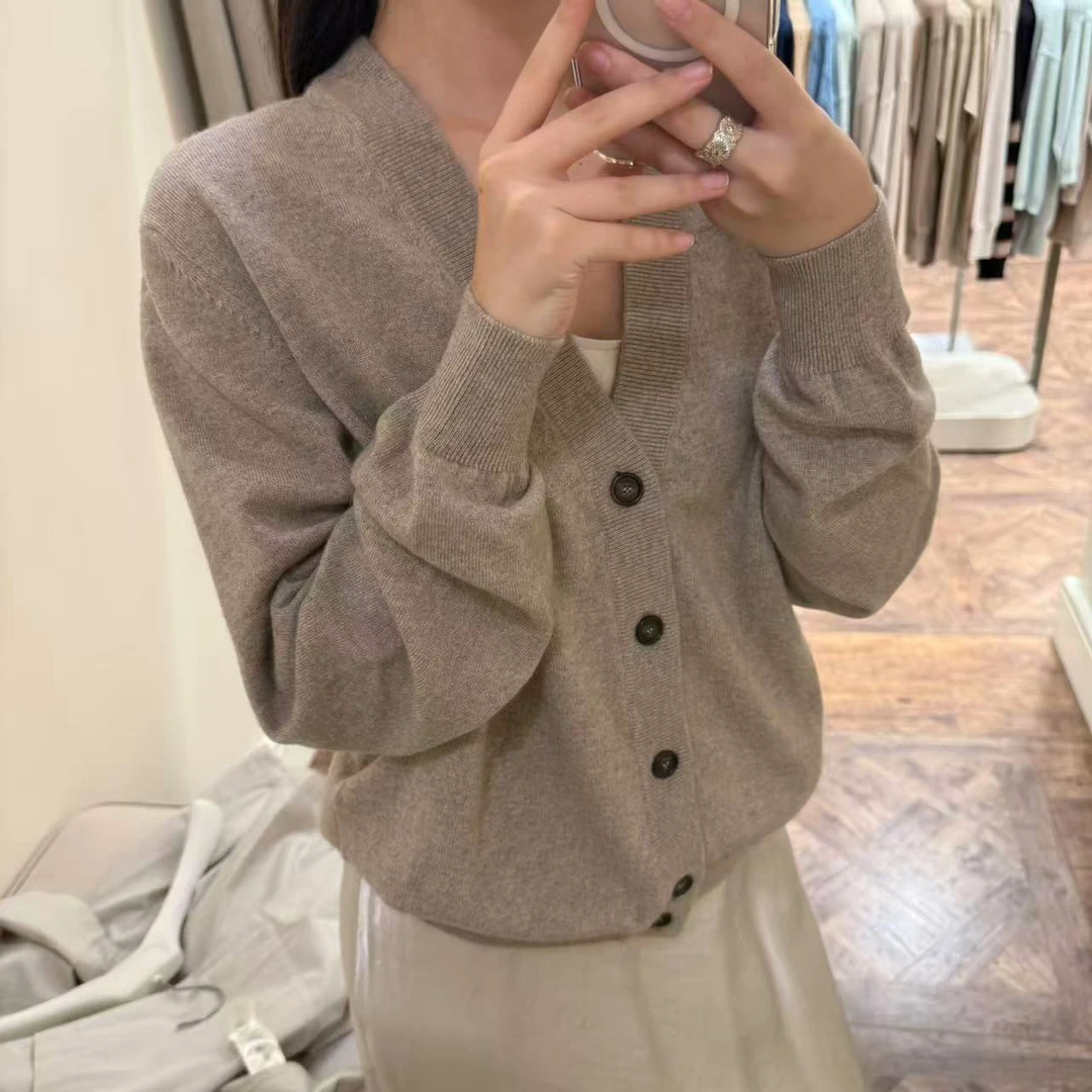 未使用 MaxMara andre maurice 纯羊绒开衫