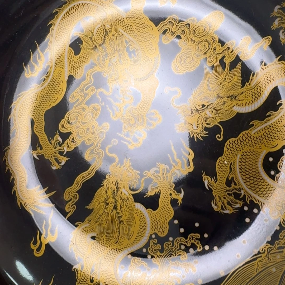杯坞金釉金龙大壶承