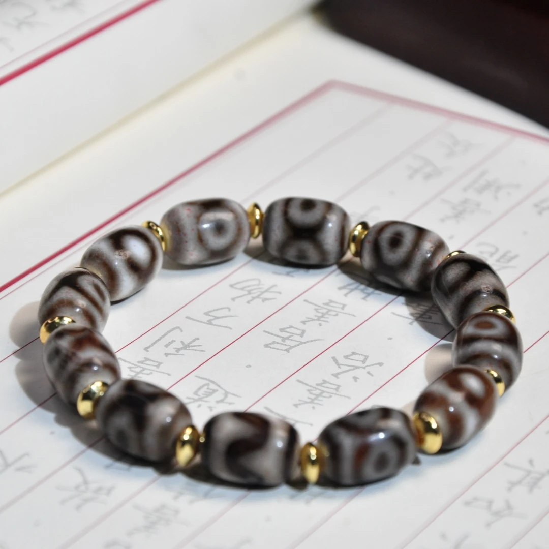 非金属布艺手链 【千万福】三眼民族风单圈手串-A0280018