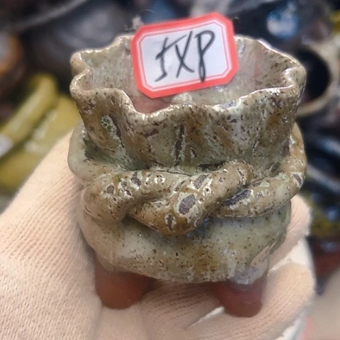粗陶花盆手工花盆制作