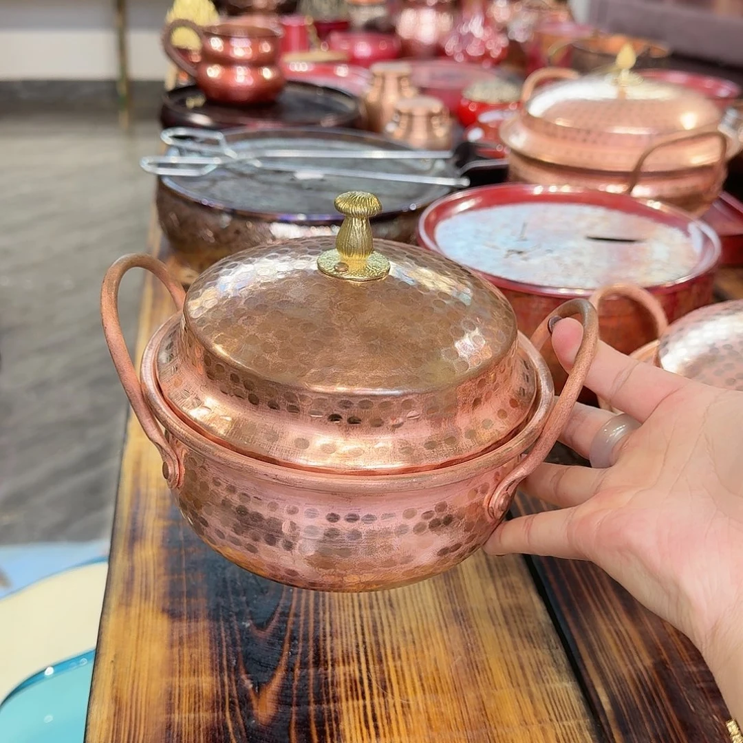 紫铜双耳锅一个16口径