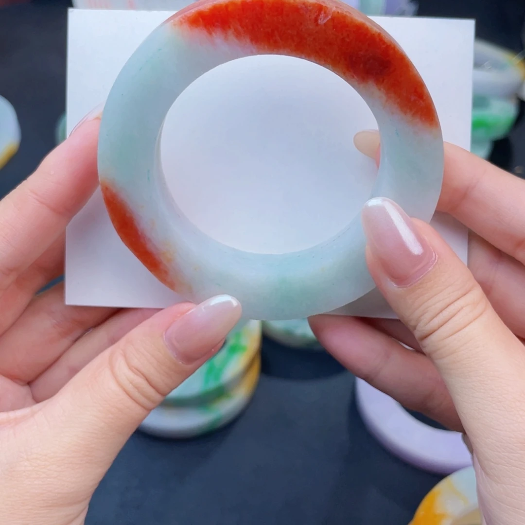 定制翡翠未镶嵌红翡